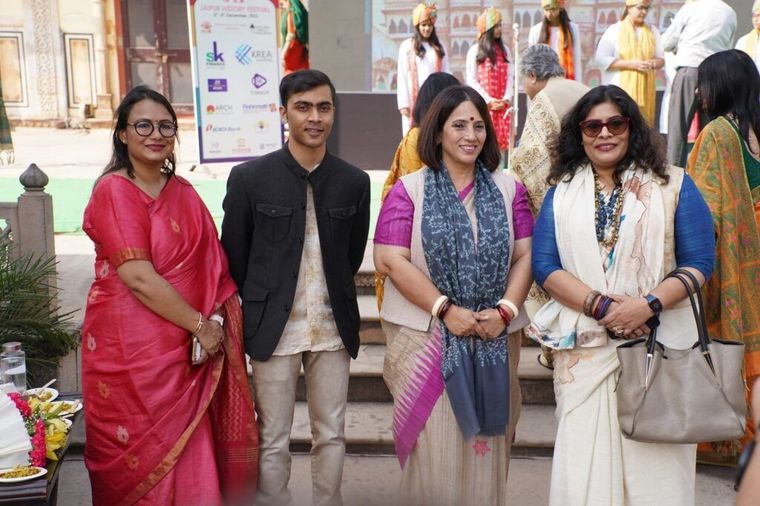 Sunbeam School Ballia students at the Jaipur Heritage Festival — photograph 3 of 3