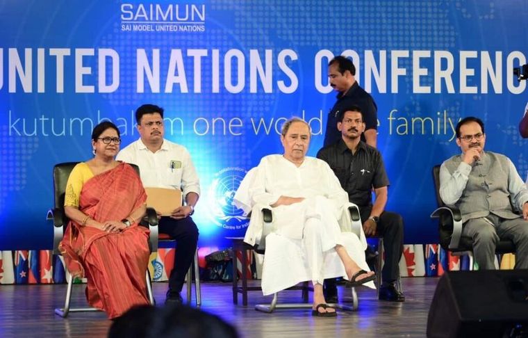 Sunbeam School Ballia delegates at the SAIMUN international conference in Odisha — photograph 4 of 6