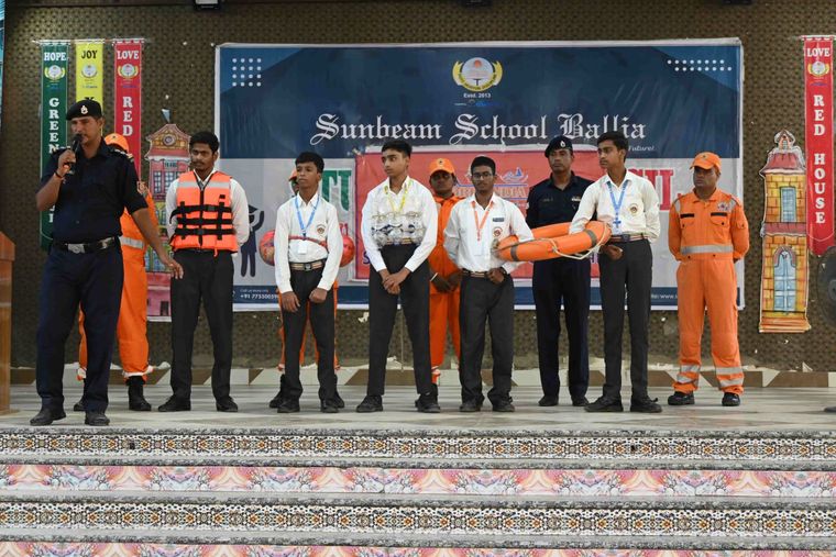 NDRF disaster-response session at Sunbeam School Ballia — photograph 21 of 21