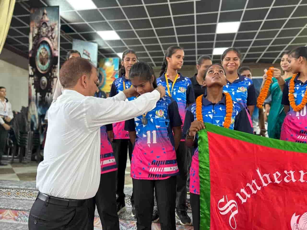 The girls’ hockey team, before the CBSE Cluster at Sunbeam School Ballia