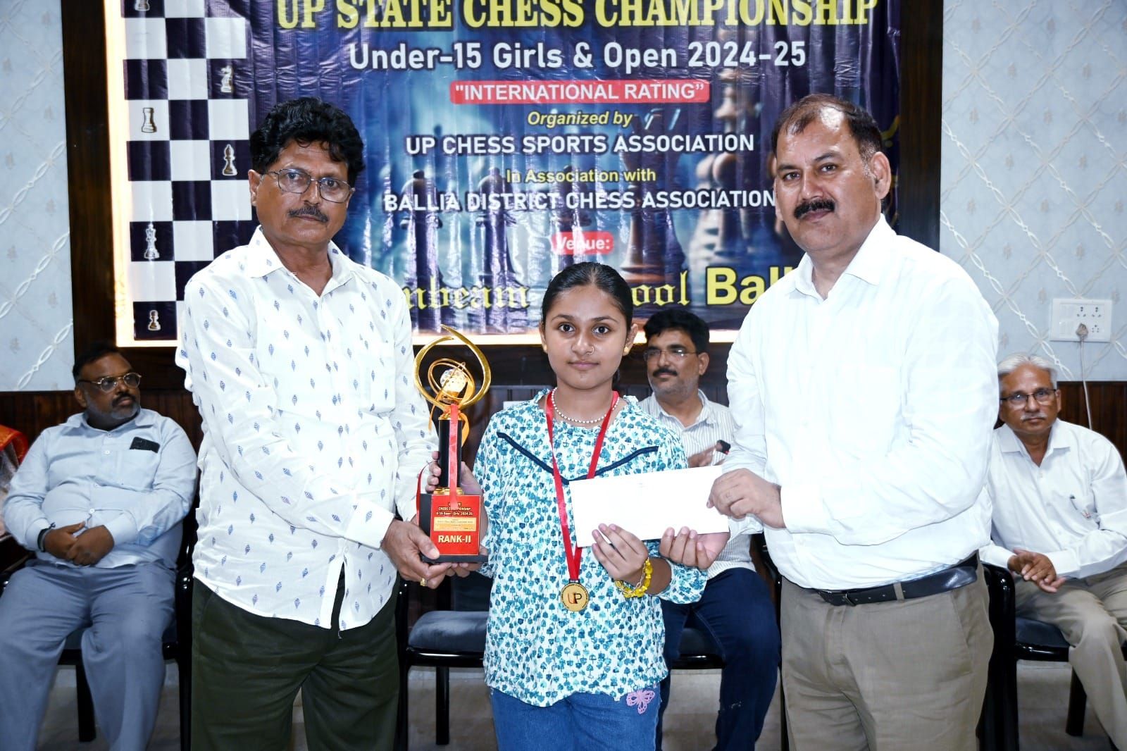 UP State Chess Championship Under-15 Open 2024-25 (Boys and Girls) International Rating at Sunbeam School Ballia