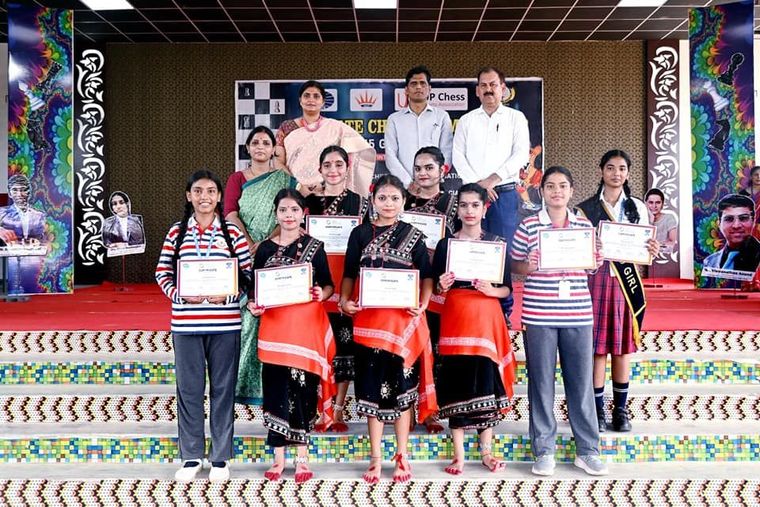 UP State Chess Championship Under-15 Open 2024-25 (Boys and Girls) International Rating at Sunbeam School Ballia — photograph 21 of 44