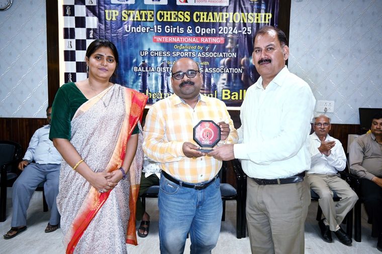 UP State Chess Championship Under-15 Open 2024-25 (Boys and Girls) International Rating at Sunbeam School Ballia — photograph 40 of 44