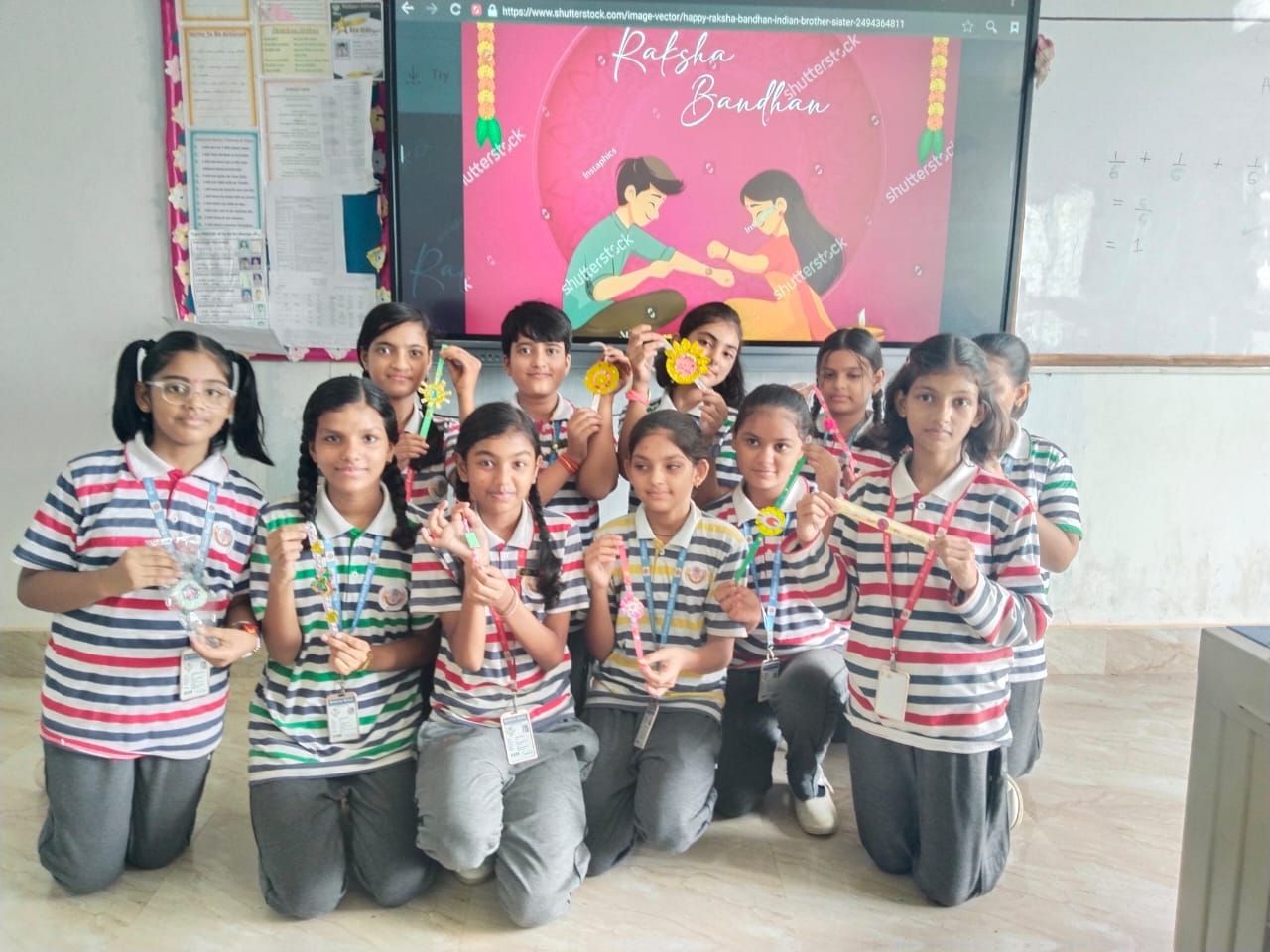 Celebrating Rakshabandhan at Sunbeam School Ballia
