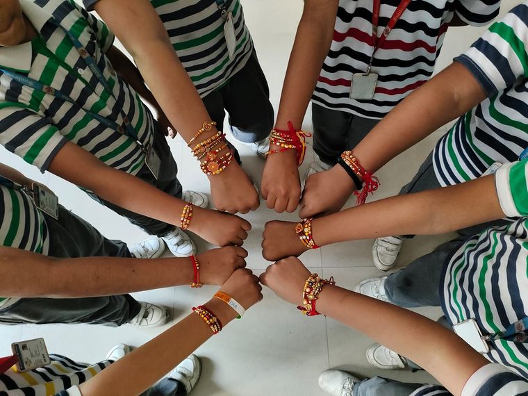 Celebrating Rakshabandhan at Sunbeam School Ballia — photograph 2 of 36