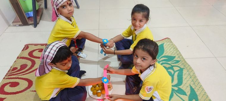 Celebrating Rakshabandhan at Sunbeam School Ballia — photograph 34 of 36