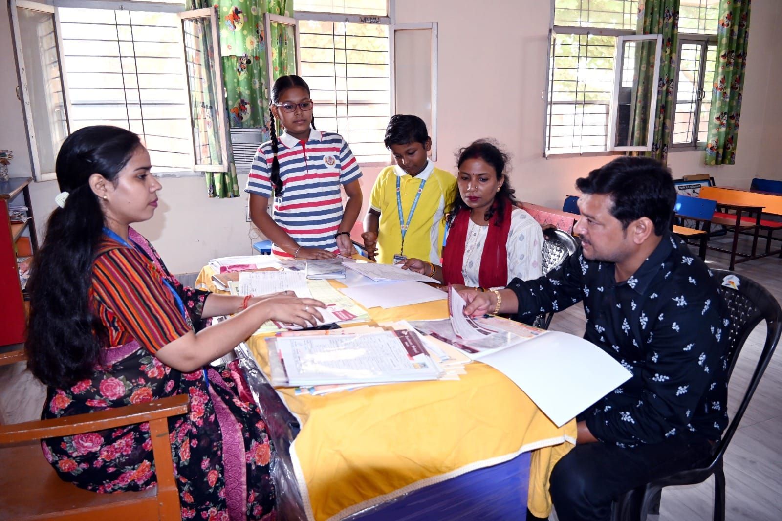 Today, we successfully conducted the Report Card Distribution for classes Nursery to III at Sunbeam School Ballia