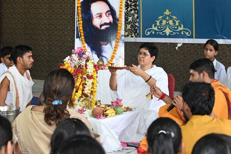 Rudrabhishek Pooja at Sunbeam School Ballia at Sunbeam School Ballia — photograph 1 of 30