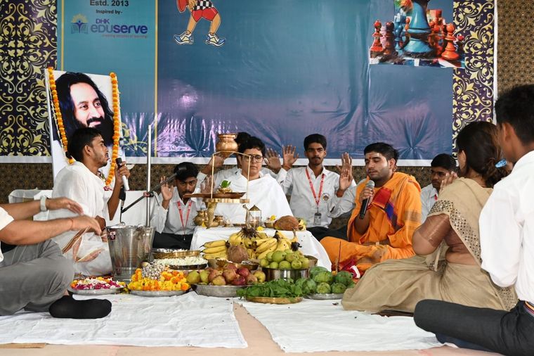 Rudrabhishek Pooja at Sunbeam School Ballia at Sunbeam School Ballia — photograph 11 of 30