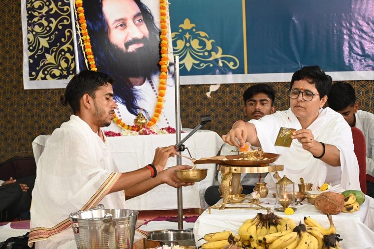 Rudrabhishek Pooja at Sunbeam School Ballia at Sunbeam School Ballia — photograph 21 of 30