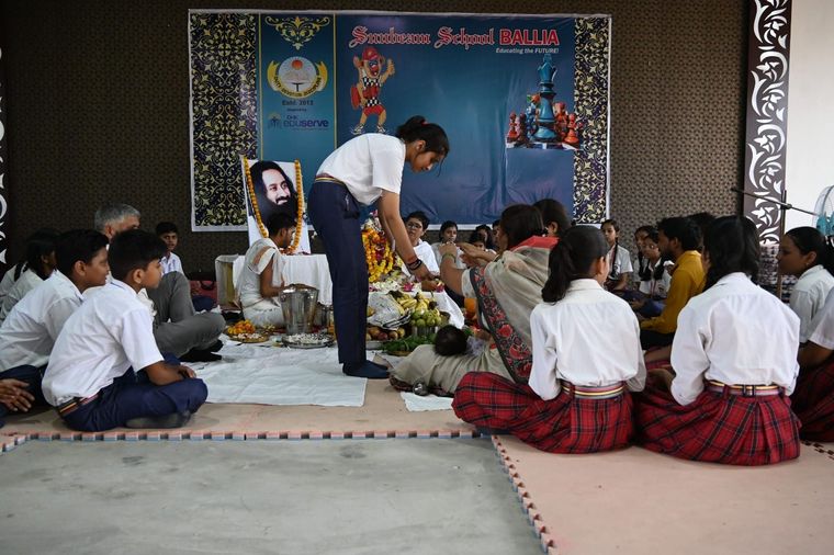 Rudrabhishek Pooja at Sunbeam School Ballia at Sunbeam School Ballia — photograph 23 of 30