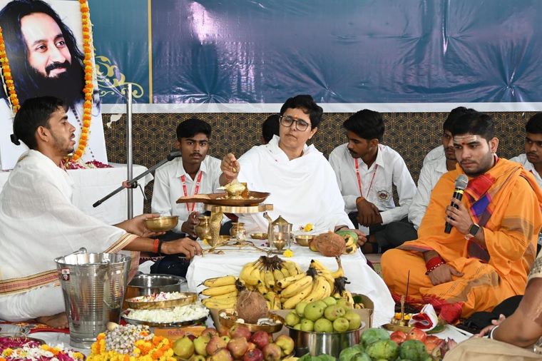 Rudrabhishek Pooja at Sunbeam School Ballia at Sunbeam School Ballia — photograph 25 of 30