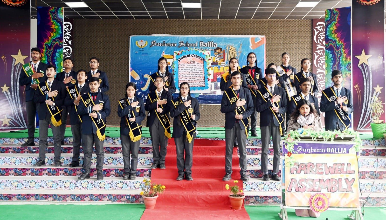 Good Luck Assembly for Board Examination Appearing Students at Sunbeam School Ballia