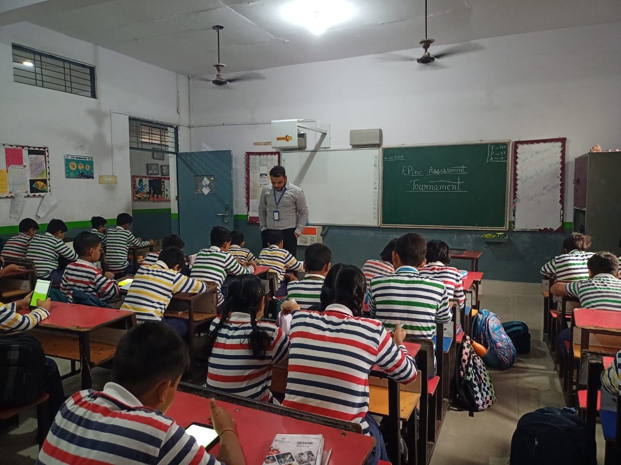 Today our students of class III- V attempted 'EPinc Assessment', a tournament of Mathematics.* at Sunbeam School Ballia