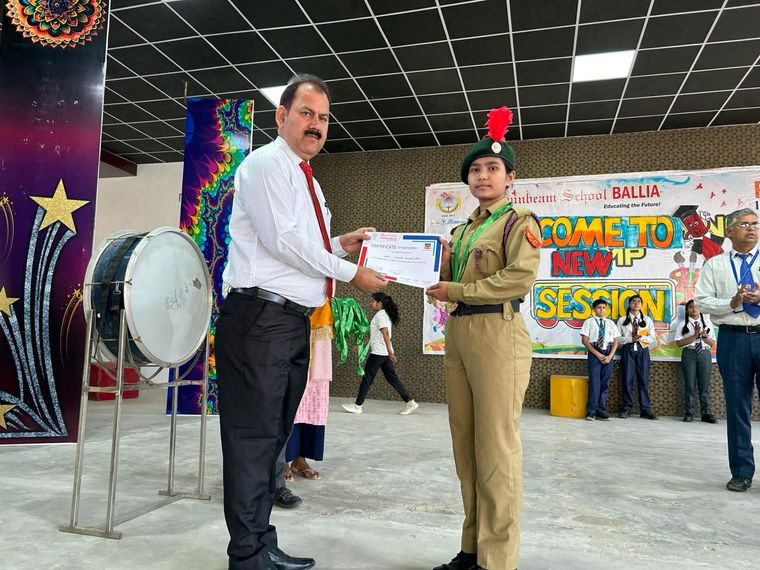 The Success of our NCC cadets "93UP BN NCC BALLIA" awarded with Gold medals and certificate with (… at Sunbeam School Ballia — photograph 9 of 15
