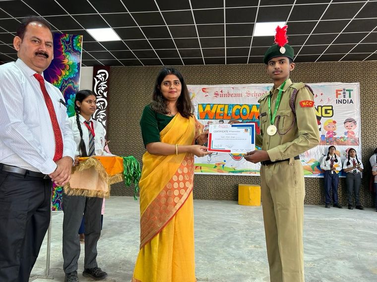 The Success of our NCC cadets "93UP BN NCC BALLIA" awarded with Gold medals and certificate with (… at Sunbeam School Ballia — photograph 12 of 15