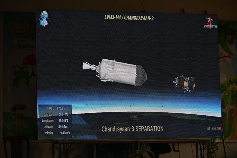 CHANDRA-YAN-3 SOFT LANDING (LIVE SHOW) at Sunbeam School Ballia — photograph 9 of 14