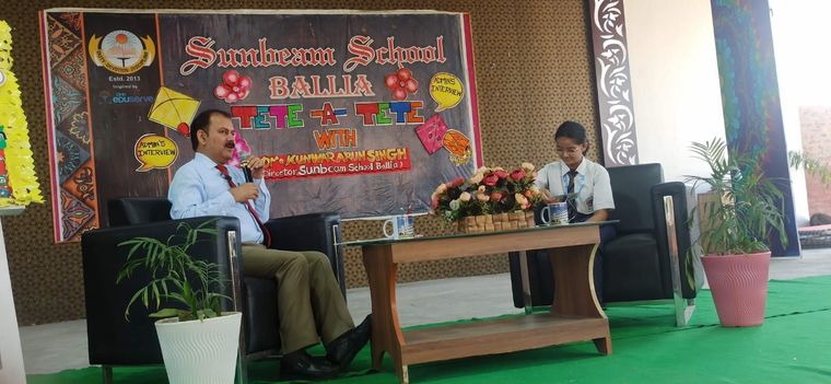 Interview Session of Honourable Director Sir by Student at Sunbeam School Ballia — photograph 2 of 12