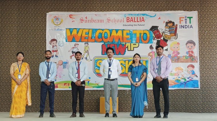 WELCOMEING NEW SESSION 2024-25 WITH TEACHER'S ASSEMBLY AND WELCOME TO NEWLY JOINED FACULTIES at Sunbeam School Ballia — photograph 2 of 9
