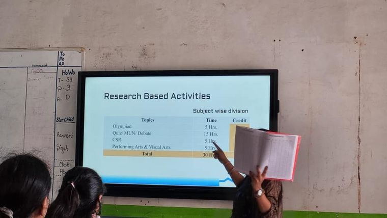 Ms. Neha Srivastava conducted a comprehensive session on the National Credit Framework (NCrF) at Sunbeam School Ballia — photograph 3 of 8