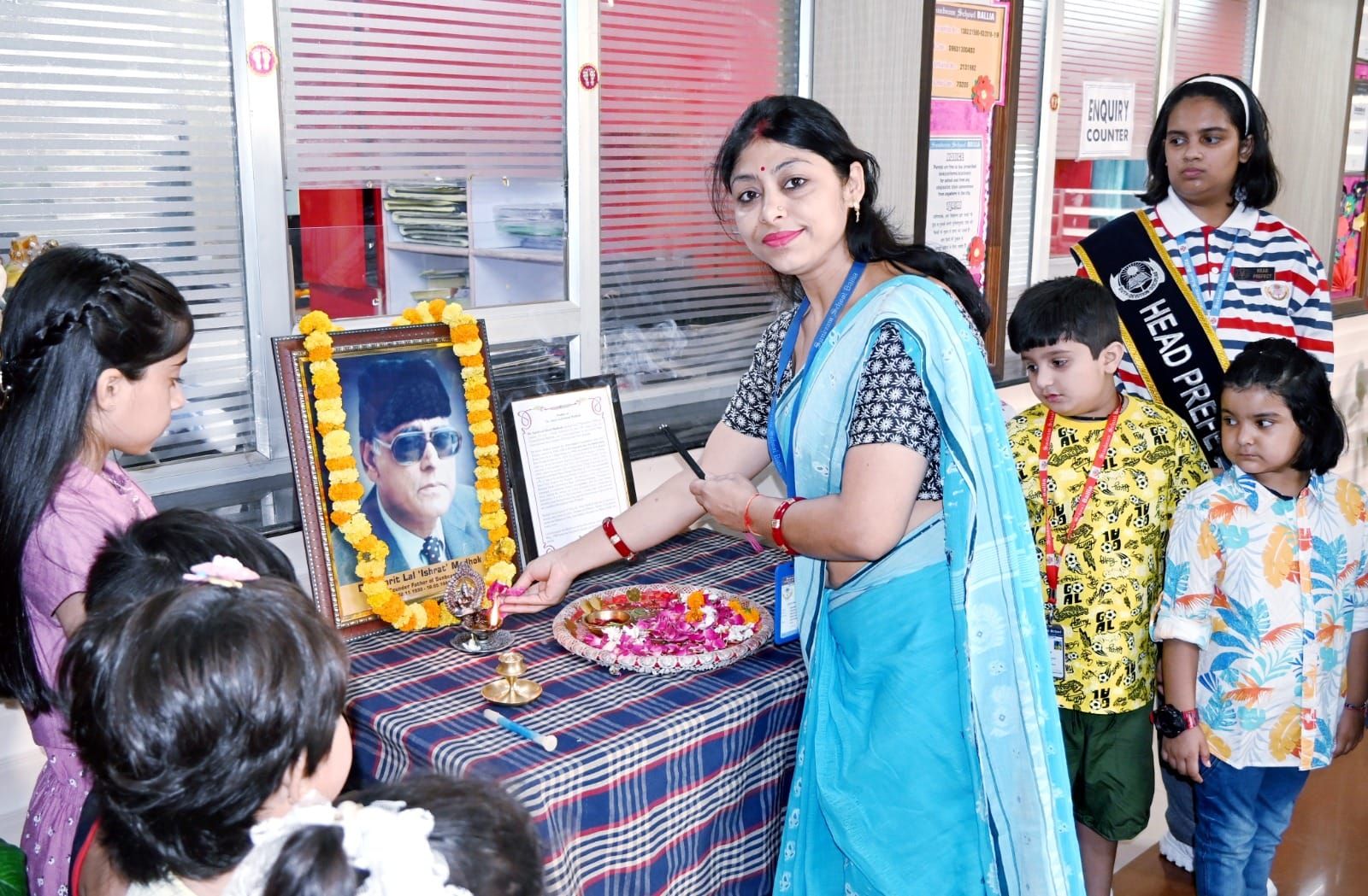 Solemn tribute to Dr. Amrit Lal 'Ishrat' Madhok at Sunbeam School Ballia