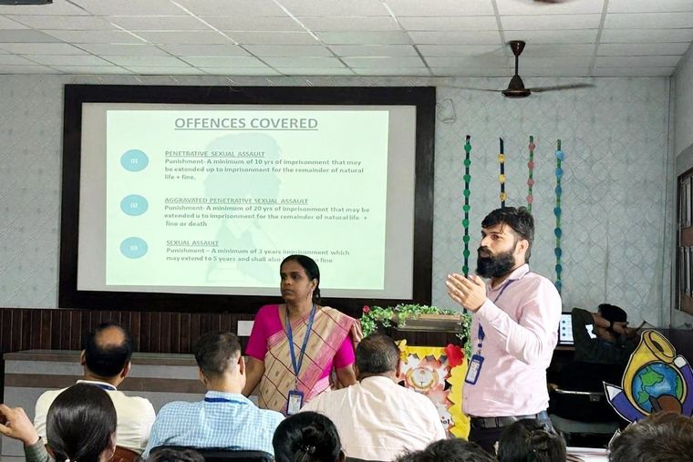 POCSO Training conducted by our esteemed Dean Aca demics ma'am Ms. Shahar Banu at Sunbeam School Ballia — photograph 1 of 8