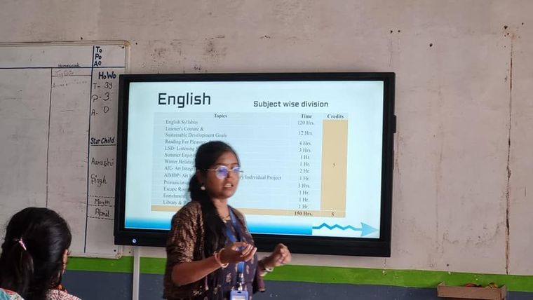 Ms. Neha Srivastava conducted a comprehensive session on the National Credit Framework (NCrF) at Sunbeam School Ballia — photograph 6 of 8