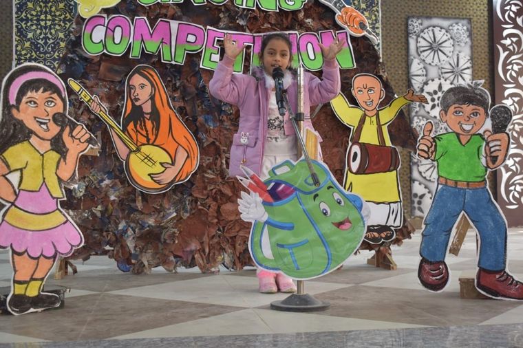 We are thrilled to share glimpses of the Singing Competition held for our KG section at Sunbeam School Ballia — photograph 5 of 6