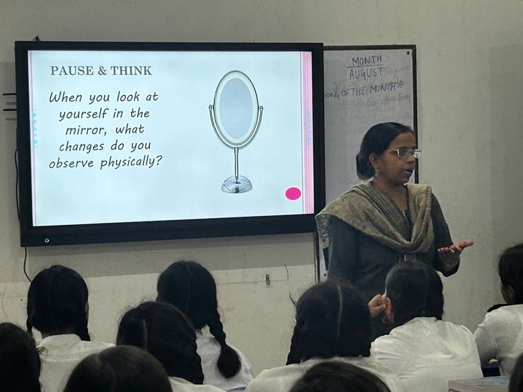 Today, our Pastoral Guide and Dean Academics conducted an insightful session on Parivartan – The… at Sunbeam School Ballia — photograph 3 of 4