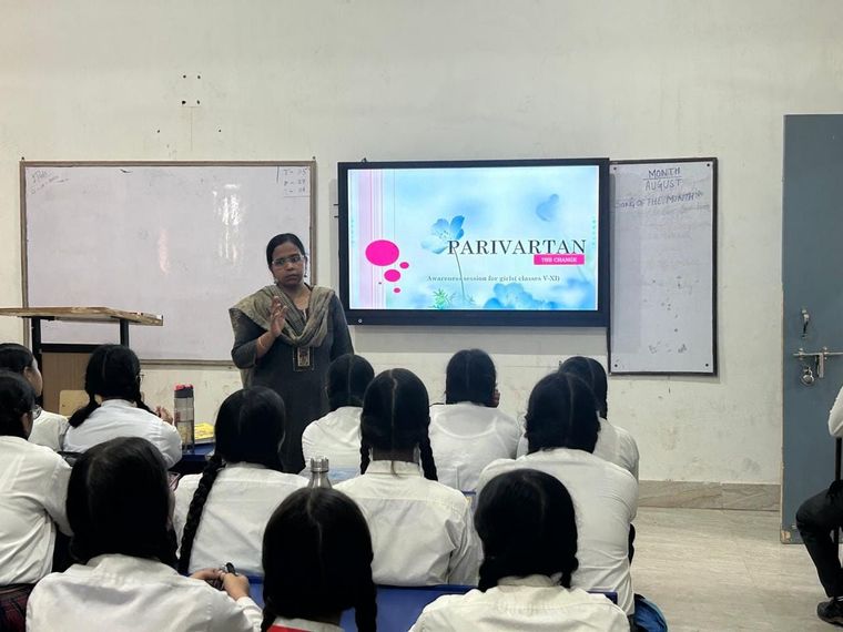Today, our Pastoral Guide and Dean Academics conducted an insightful session on Parivartan – The… at Sunbeam School Ballia — photograph 4 of 4