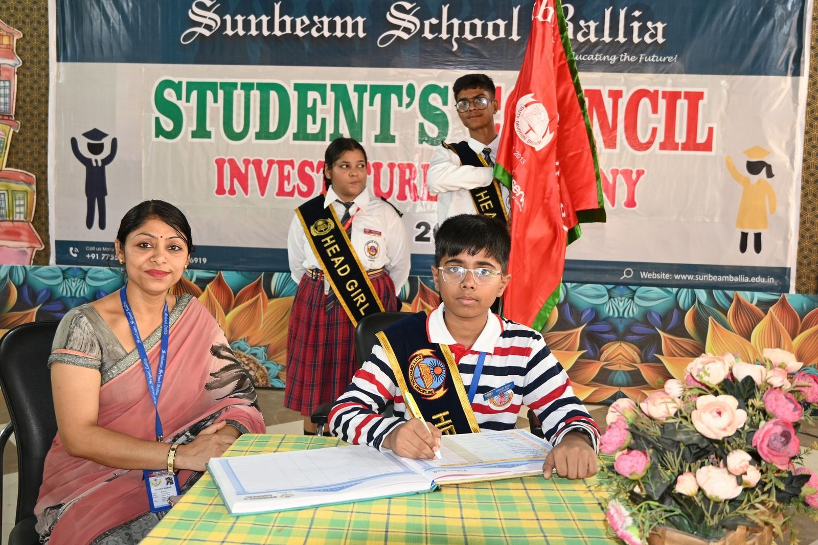 Student Council Investiture Ceremony 2025 at Sunbeam School Ballia