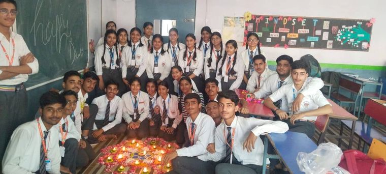 Eco-Friendly Rangoli Making for Diwali at Sunbeam School Ballia — photograph 9 of 31