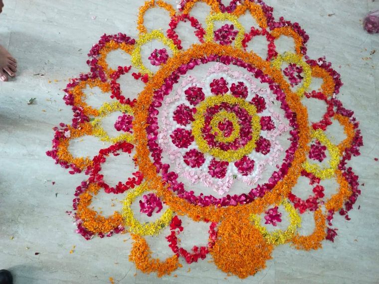 Eco-Friendly Rangoli Making for Diwali at Sunbeam School Ballia — photograph 19 of 31