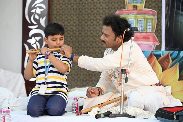 SPIC MACAY 2025 at Sunbeam School Ballia — photograph 6 of 19
