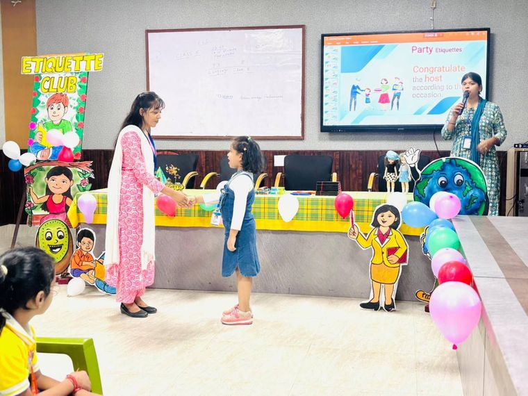 Our students had a wonderful time at today’s Party Etiquette Club session! They learned the dos and… at Sunbeam School Ballia — photograph 15 of 18