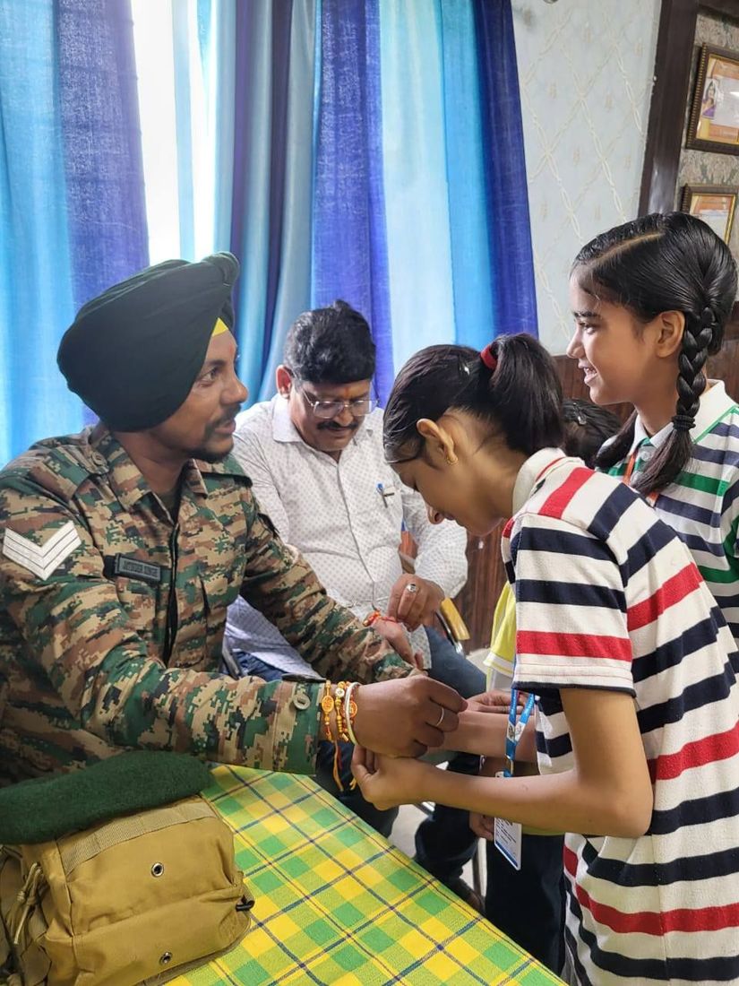 Rakshabandhan Celebrations with NCC Heroes! at Sunbeam School Ballia — photograph 2 of 16