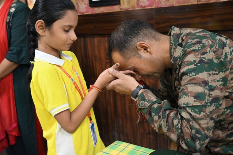 Rakshabandhan Celebrations with NCC Heroes! at Sunbeam School Ballia — photograph 3 of 16