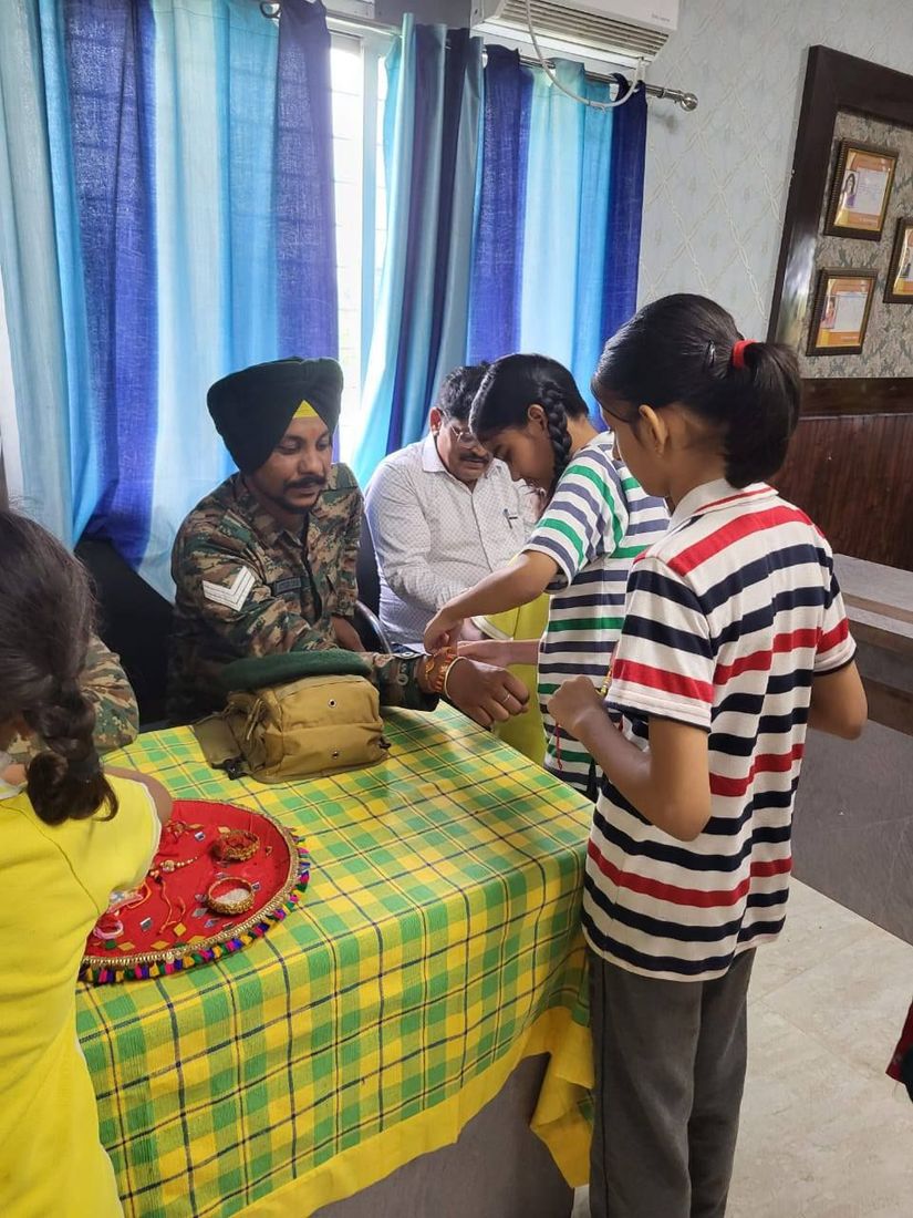 Rakshabandhan Celebrations with NCC Heroes! at Sunbeam School Ballia — photograph 11 of 16