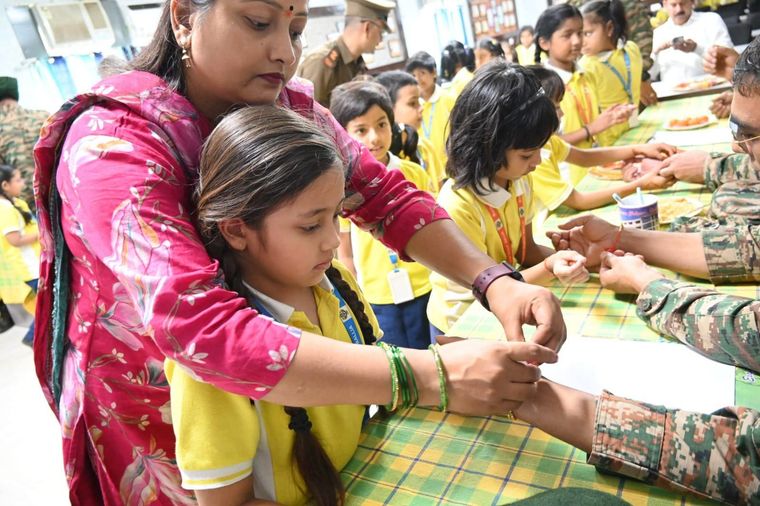 Rakshabandhan Celebrations with NCC Heroes! at Sunbeam School Ballia — photograph 7 of 16