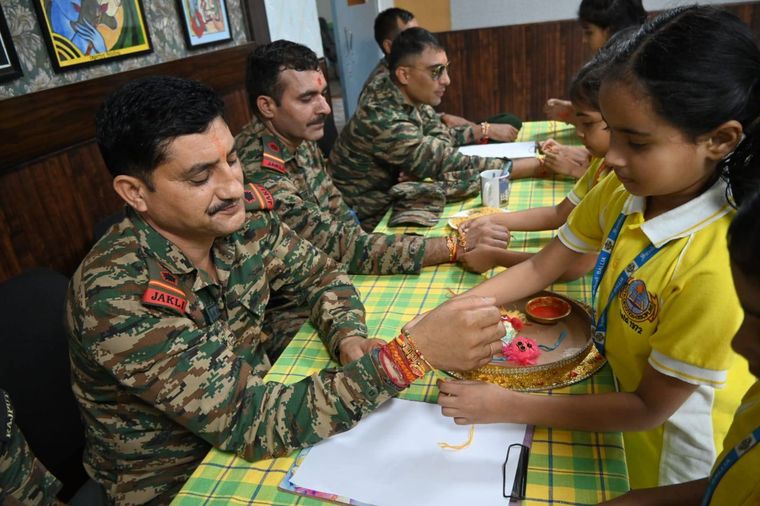 Rakshabandhan Celebrations with NCC Heroes! at Sunbeam School Ballia — photograph 12 of 16