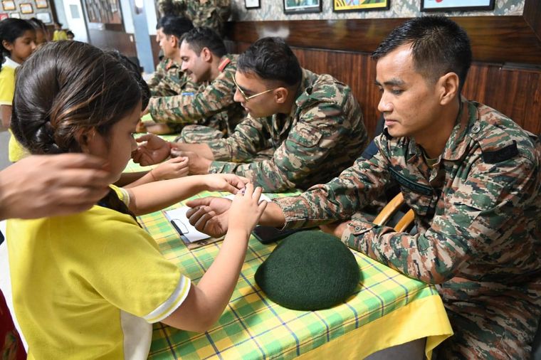 Rakshabandhan Celebrations with NCC Heroes! at Sunbeam School Ballia — photograph 13 of 16