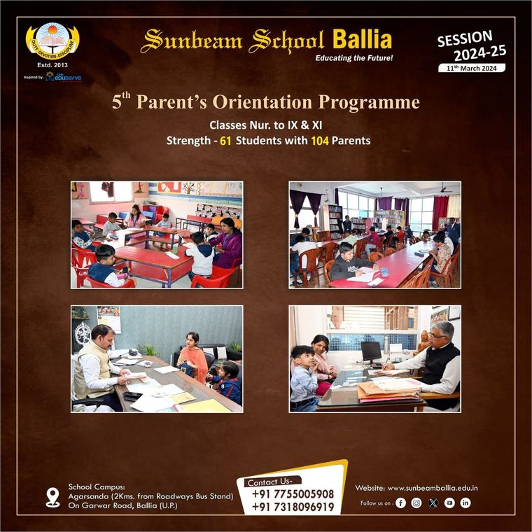 Parent Orientation Programs at Sunbeam School Ballia — photograph 9 of 12