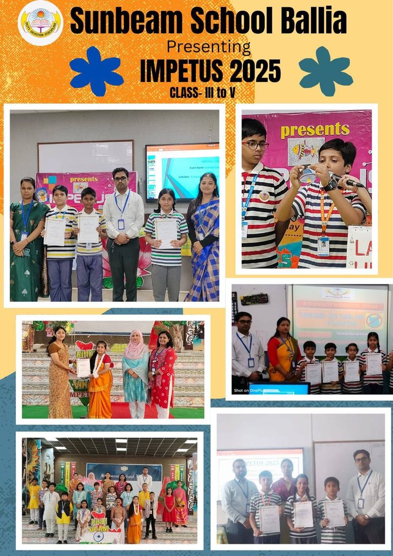 Our young stars from Classes III to V shined bright in today’s exciting Impetus at Sunbeam School Ballia — photograph 2 of 12