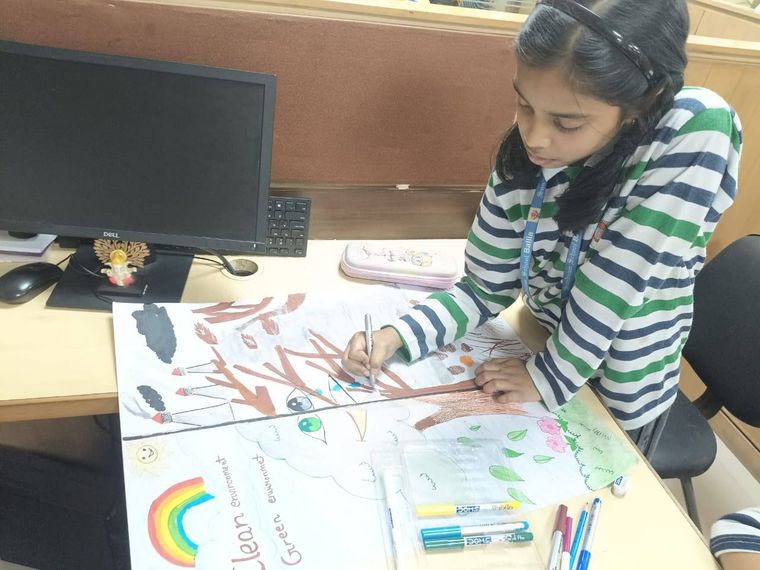 our talented students enthusiastically participated in the Drawing and Painting Competition… at Sunbeam School Ballia — photograph 5 of 12