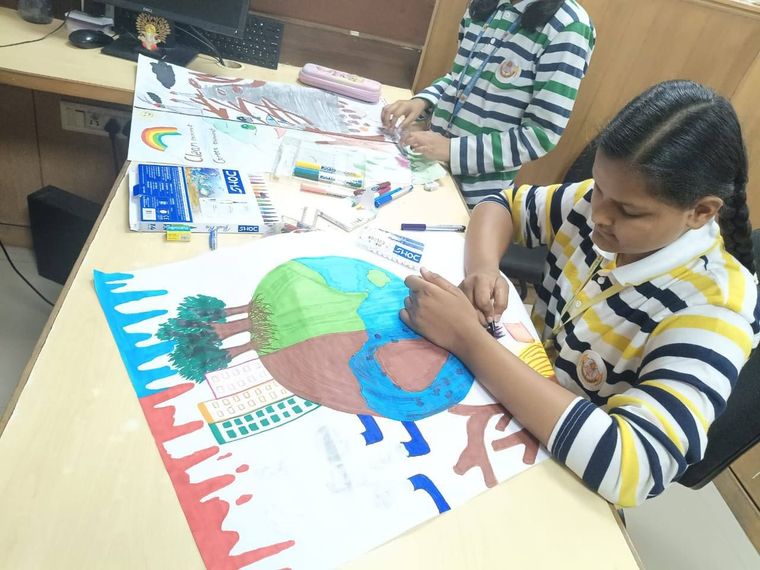 our talented students enthusiastically participated in the Drawing and Painting Competition… at Sunbeam School Ballia — photograph 8 of 12