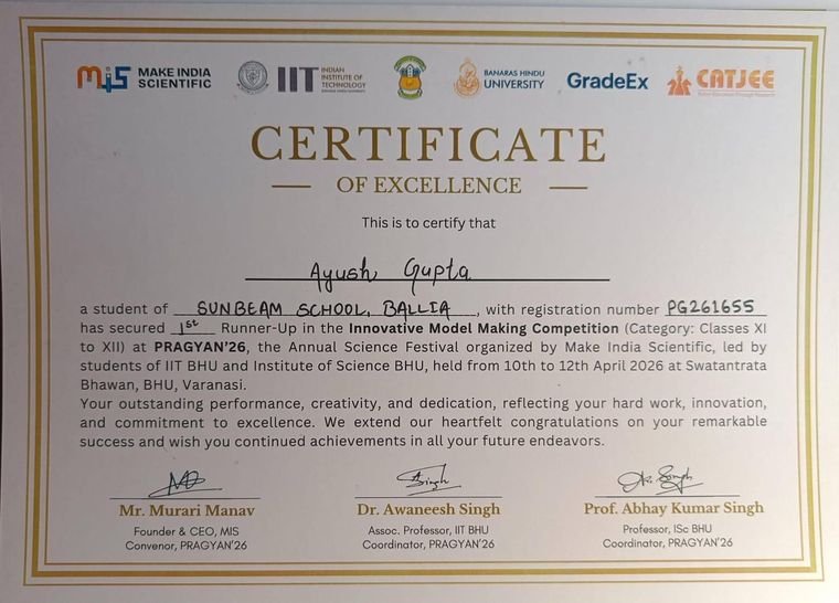Proud Moment for Our School! at Sunbeam School Ballia — photograph 1 of 10