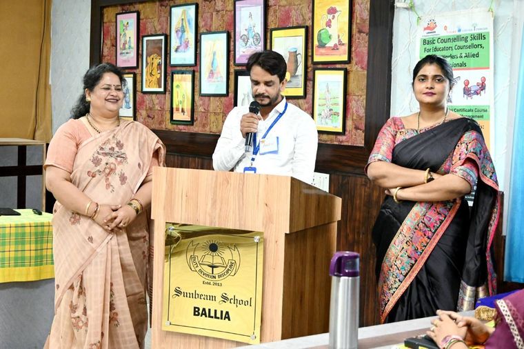 Today 20 of our teachers attended the BCS Training by renowned counselor Ms. Salony Priya Ma’am. at Sunbeam School Ballia — photograph 7 of 10