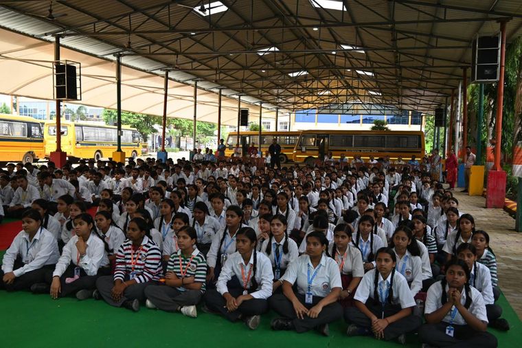 Today, we had the privilege of hosting the 11th Battalion of the National Disaster Response Force… at Sunbeam School Ballia — photograph 4 of 10