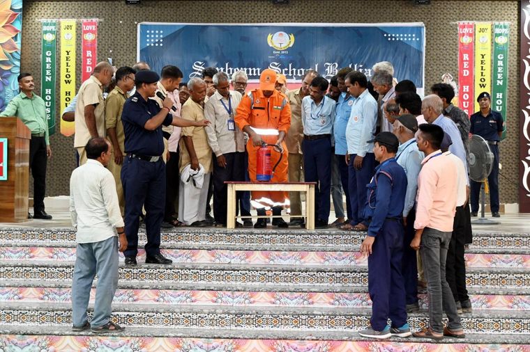Today, we had the privilege of hosting the 11th Battalion of the National Disaster Response Force… at Sunbeam School Ballia — photograph 8 of 10