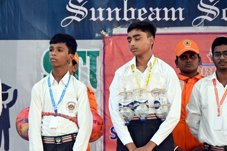 Today, we had the privilege of hosting the 11th Battalion of the National Disaster Response Force… at Sunbeam School Ballia — photograph 9 of 10